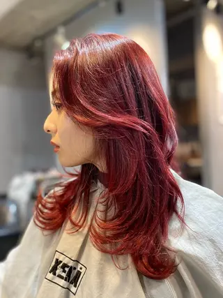 セミロング MIYU💋💖 〈XENA渋谷本店〉のヘアスタイル