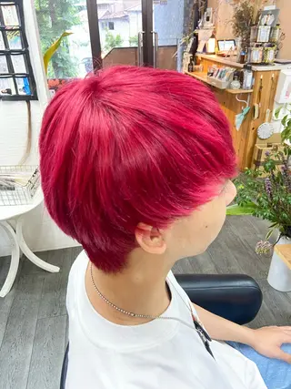 ミディアム カラー メンズ 【縮毛矯正＆カラー】 RAN.のヘアスタイル