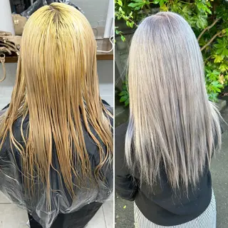 カラー ダブルスキルエクステ /羽エクステ白石宇由のヘアスタイル