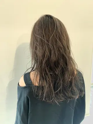 セミロング カラー パーマ ヘアアレンジ 加藤 綾華のヘアスタイル