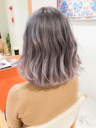 ショート カラー ヘアアレンジ モテ髪透明感❤️ デイズヘアカラーのヘアスタイル
