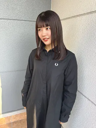 ミディアム 安藤楓華 fuka andoのヘアスタイル
