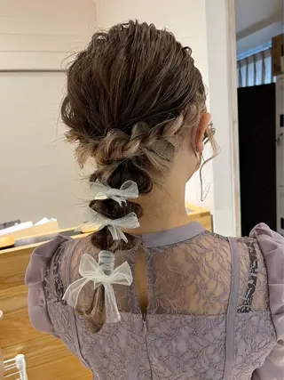 セミロング ヘアアレンジ 🫧髪質改善/縮毛 矯正/RIKOのヘアスタイル