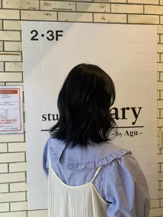 セミロング 大橋 心のヘアスタイル