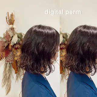 ミディアム パーマ 高橋胡桃🪽 ディレクターのヘアスタイル