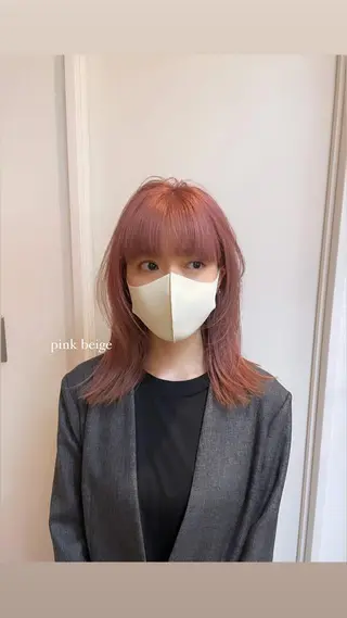 セミロング カラー 🟧オシャレ女子多数 アツシ🟧のヘアスタイル