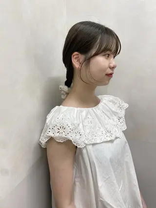 ミディアム カラー 砂原 ひよりのヘアスタイル
