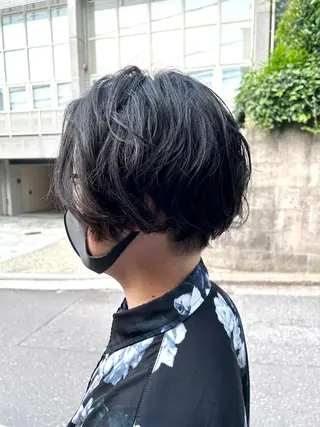 ショート パーマ メンズ メンズパーマ ジンのヘアスタイル