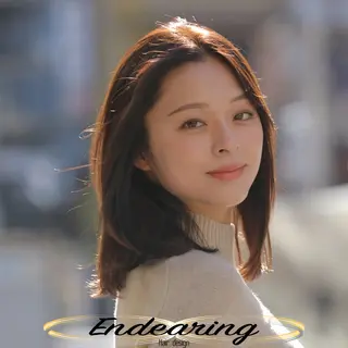 カラー Endearing 銀座/レイヤーカットのヘアスタイル