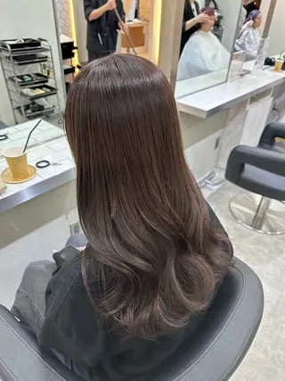 ロング カラー 銀座/ヘアセット/ 島村美帆のヘアスタイル