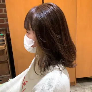 ミディアム カラー メンズパーマ&メンズ 縮毛矯正/平野/渋谷のヘアスタイル
