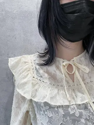 ミディアム カラー _WHITE 天神店 YUMEKA🐻のヘアスタイル