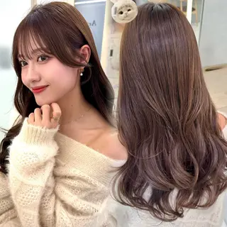 カラー 顔周り🇰🇷韓国 レイヤー/いづみ💞のヘアスタイル