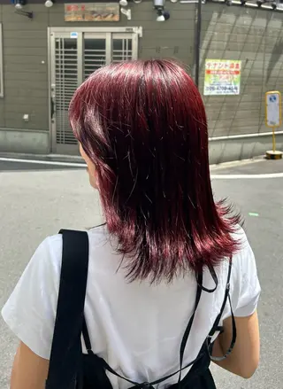 ミディアム manami/ヘア セット/ハイトーンのヘアスタイル