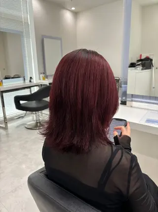 セミロング 🤍🥀韓流暖色レイ ヤー🥀🤍あやねのヘアスタイル