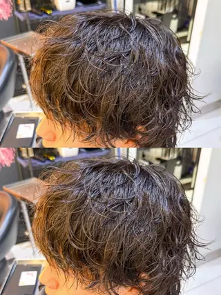 パーマ メンズ レディースモデル募集 無料/田中海斗のヘアスタイル