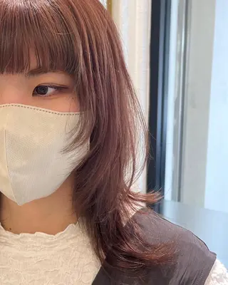 セミロング バレイヤージュ/ヘア アレンジ/shionのヘアスタイル