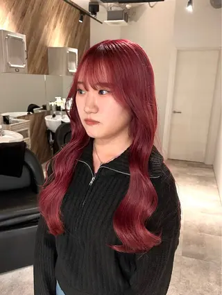 ロング ryo yaのヘアスタイル