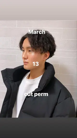 ショート メンズ 山崎 航のヘアスタイル