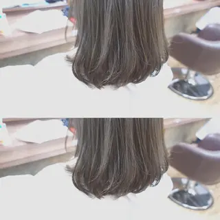 ミディアム カラー パーマ ヘアアレンジ 🟦髪質改善6年 💊YAMAMOTOのヘアスタイル