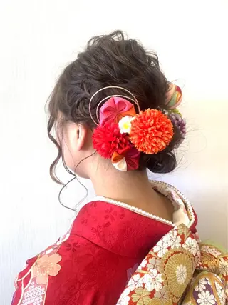 ヘアアレンジ 菊池 栄里奈のヘアスタイル