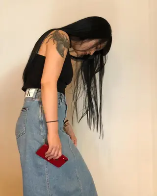ロング カラー 坂元 智信のヘアスタイル