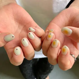 ネイル By moonネイル 🌷ワンホン/韓国風のネイルデザイン