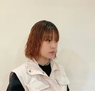 ショート パーマ sherry/R 三川町　川口真里奈のヘアスタイル