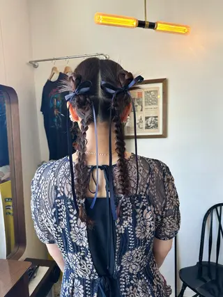 ロング ヘアアレンジ 岩村 夏姫のヘアスタイル