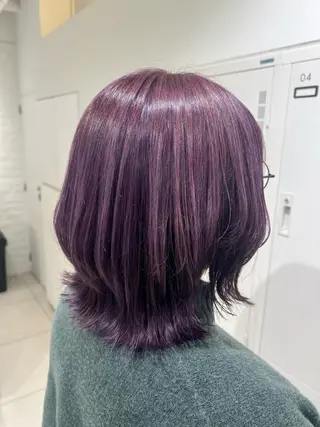 ミディアム カラー 【暖色カラー特化】 中山由梨のヘアスタイル