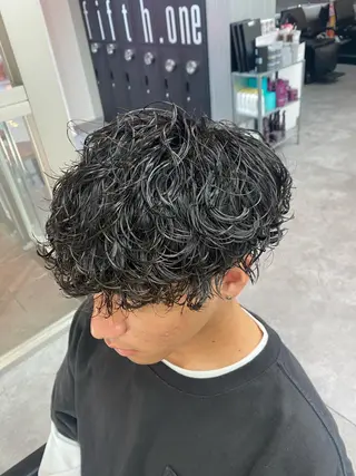 ショート カラー パーマ ヘアアレンジ メンズ キッズ ネイル マツエク・マツパ アイブロウ 🔥漢髪特化メンズ マネージャーYUKIのヘアスタイル