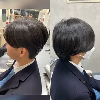 パーマ メンズ ダウンパーマ特化💎 ボブ・レイヤーりなのヘアスタイル
