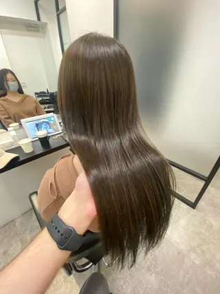 ロング カラー 【艶髪×韓国風】 毛流れ職人 RYOのヘアスタイル