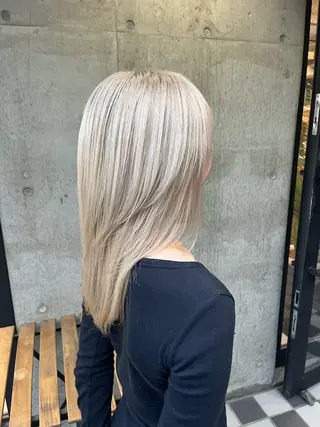 セミロング 🌊ハイライト Rizu🌊のヘアスタイル