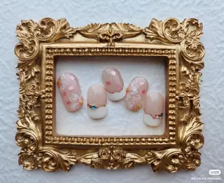 ネイル 花花 ネイルサロンのネイルデザイン