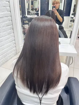 ロング カラー 縮毛矯正指名No.1 艶カラー/SHIMAのヘアスタイル
