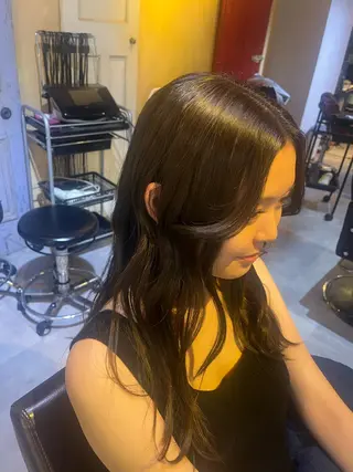 セミロング Makino🌷 牧野有花のヘアスタイル