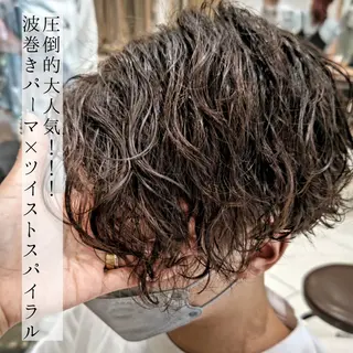 ショート メンズ タッセルボブ× 美髪・髪質改善のヘアスタイル