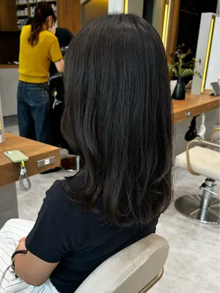 セミロング カラー 田中 琢夢のヘアスタイル