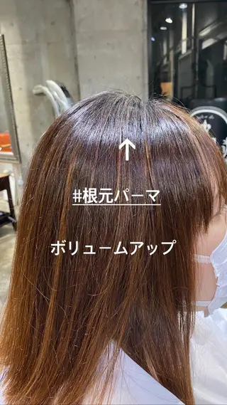 ミディアム カラー パーマ ヘアアレンジ サロンドミルク 原宿のヘアスタイル