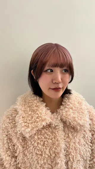 ショート カラー メンズパーマ/ メッシュ📍ユリのヘアスタイル