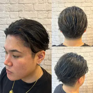 セミロング パーマ Syunta Sato/佐藤駿太のヘアスタイル