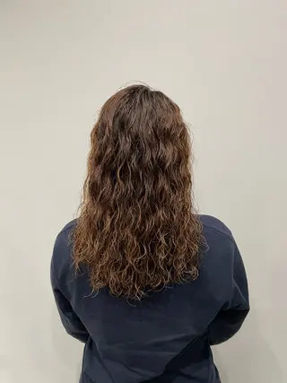 ロング パーマ キッズ 芳賀 風斗のヘアスタイル