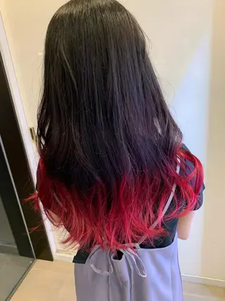 セミロング カラー 美髪形成！色素改善！ 秋田　和輝のヘアスタイル