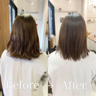 ミディアム 髪質改善特化 安東駿介のヘアスタイル