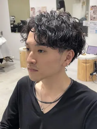 メンズ メンズカット/ニュア ンスパーマkaitoのヘアスタイル
