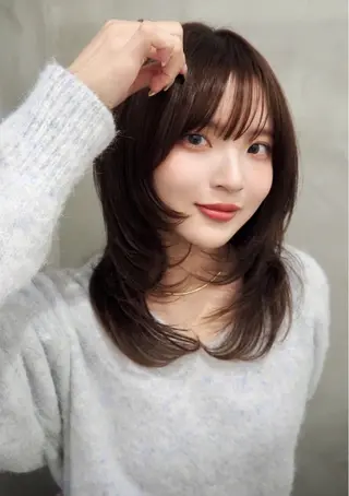 セミロング 🩵レイヤー/ショー ト/🫧harukaのヘアスタイル