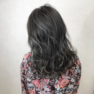 セミロング カラー LUSTRE クロサワのヘアスタイル