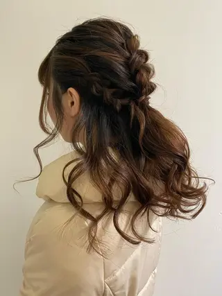 ロング ヘアアレンジ 💫お呼ばれヘア💫 men's✨ともえ✨のヘアスタイル