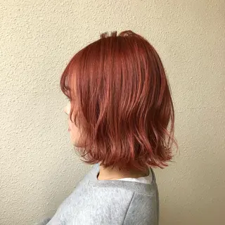 ミディアム カラー 中司 莉菜のヘアスタイル
